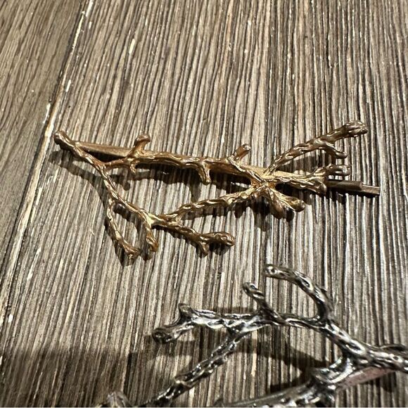 Vintage Tree Branch Metal Hair Pins - Picture 3 of 8